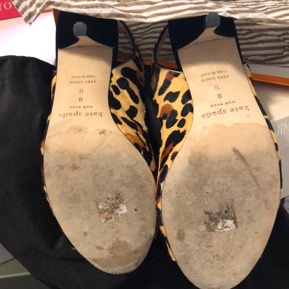 Kate spade leopard calf hair sling backs - Picture 3 of 8